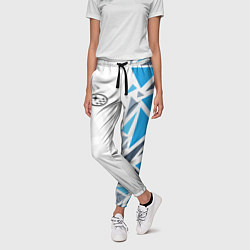 Брюки женские Субару - фрагменты, цвет: 3D-принт — фото 2