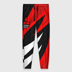 Брюки женские Митсубиси - красный спорт, цвет: 3D-принт