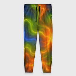 Брюки женские Разноцветный дым, цвет: 3D-принт