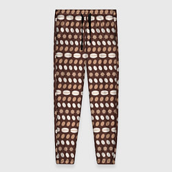 Женские брюки Кофейный паттерн