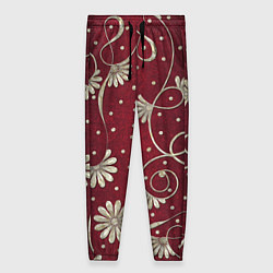 Брюки женские Красный бархат, цвет: 3D-принт
