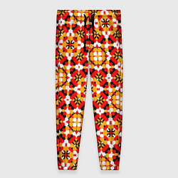 Брюки женские Пестрый узорчатый паттерн, цвет: 3D-принт