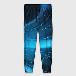 Брюки женские Абстракция волнистых линий, цвет: 3D-принт