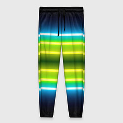 Брюки женские Neon multicolored lines, цвет: 3D-принт