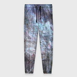 Брюки женские Абстракция - gray-blue hurricane, цвет: 3D-принт
