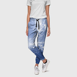 Брюки женские Снежки попали в тебя, цвет: 3D-принт — фото 2