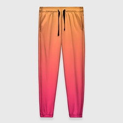 Брюки женские Color orange pink, цвет: 3D-принт