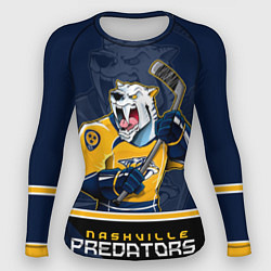 Рашгард женский Nashville Predators, цвет: 3D-принт