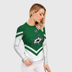 Рашгард женский NHL: Dallas Stars, цвет: 3D-принт — фото 2