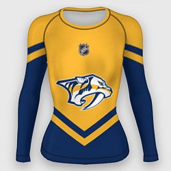 Рашгард женский NHL: Nashville Predators, цвет: 3D-принт