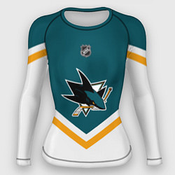 Рашгард женский NHL: San Jose Sharks, цвет: 3D-принт