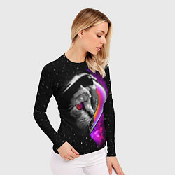 Рашгард женский Космический кот, цвет: 3D-принт — фото 2