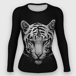 Рашгард женский Серый тигр, цвет: 3D-принт