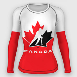 Рашгард женский Canada Team, цвет: 3D-принт