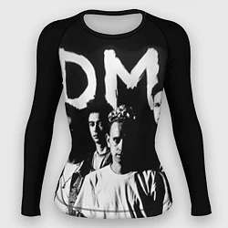 Рашгард женский Depeche mode: black, цвет: 3D-принт