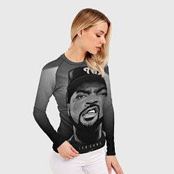 Рашгард женский Ice Cube: Gangsta, цвет: 3D-принт — фото 2