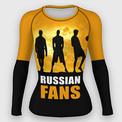 Рашгард женский Русские фанаты, цвет: 3D-принт