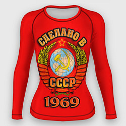 Рашгард женский Сделано в 1969 СССР, цвет: 3D-принт