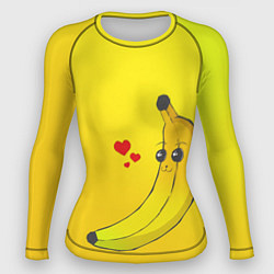 Рашгард женский Just Banana (Yellow), цвет: 3D-принт