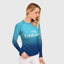 Рашгард женский Arsenal FC: Blue Away 17/18, цвет: 3D-принт — фото 2