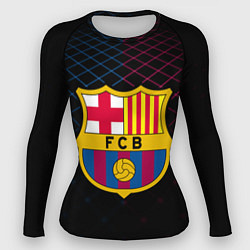 Рашгард женский FC Barcelona Lines, цвет: 3D-принт