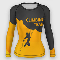Рашгард женский Climbing Team, цвет: 3D-принт