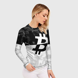 Рашгард женский Bitcoin: Poly Style, цвет: 3D-принт — фото 2