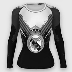 Рашгард женский FC Real Madrid: Black Style, цвет: 3D-принт