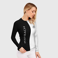 Рашгард женский Maybach: B&W, цвет: 3D-принт — фото 2