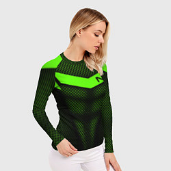 Рашгард женский N7: Green Armor, цвет: 3D-принт — фото 2