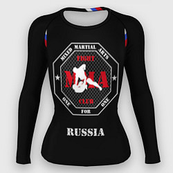 Рашгард женский MMA Russia, цвет: 3D-принт