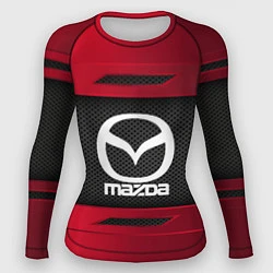 Рашгард женский Mazda Sport, цвет: 3D-принт