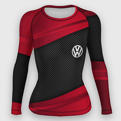 Рашгард женский Volkswagen: Red Sport, цвет: 3D-принт