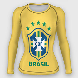 Рашгард женский Brazil Team, цвет: 3D-принт