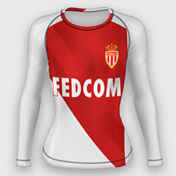 Рашгард женский FC Monaco: Home 18-19, цвет: 3D-принт