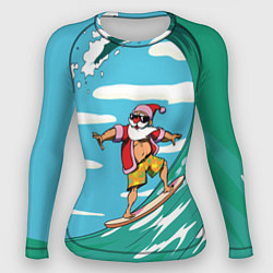 Рашгард женский Cool Santa, цвет: 3D-принт