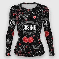 Рашгард женский Casino, цвет: 3D-принт