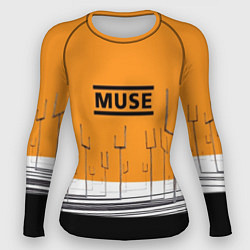 Рашгард женский Muse: Orange Mood, цвет: 3D-принт