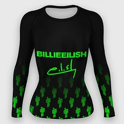Женский рашгард Billie Eilish: Green & Black Autograph