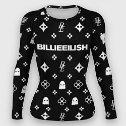 Рашгард женский Billie Eilish: Black Pattern, цвет: 3D-принт