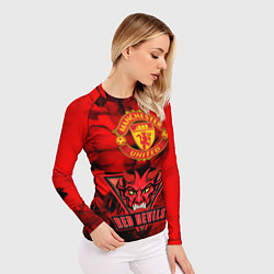 Рашгард женский Manchester United, цвет: 3D-принт — фото 2