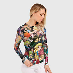 Рашгард женский Аниме коллаж, цвет: 3D-принт — фото 2