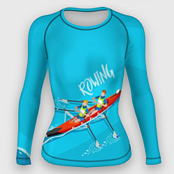 Рашгард женский Rowers, цвет: 3D-принт