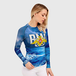 Рашгард женский ВМФ, цвет: 3D-принт — фото 2