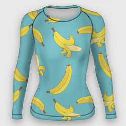 Рашгард женский Банановый дождь, цвет: 3D-принт