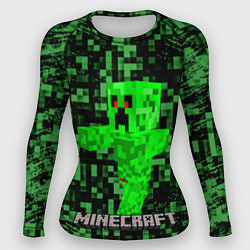 Рашгард женский MINECRAFT CREEPER, цвет: 3D-принт