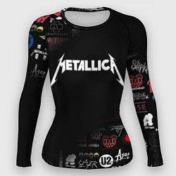 Рашгард женский Metallica, цвет: 3D-принт