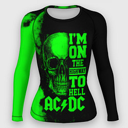 Рашгард женский I'm on the highway to hell ACDC, цвет: 3D-принт