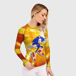 Рашгард женский Sonic, цвет: 3D-принт — фото 2
