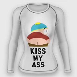 Рашгард женский Kiss My Ass, цвет: 3D-принт